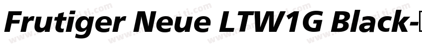Frutiger Neue LTW1G Black字体转换